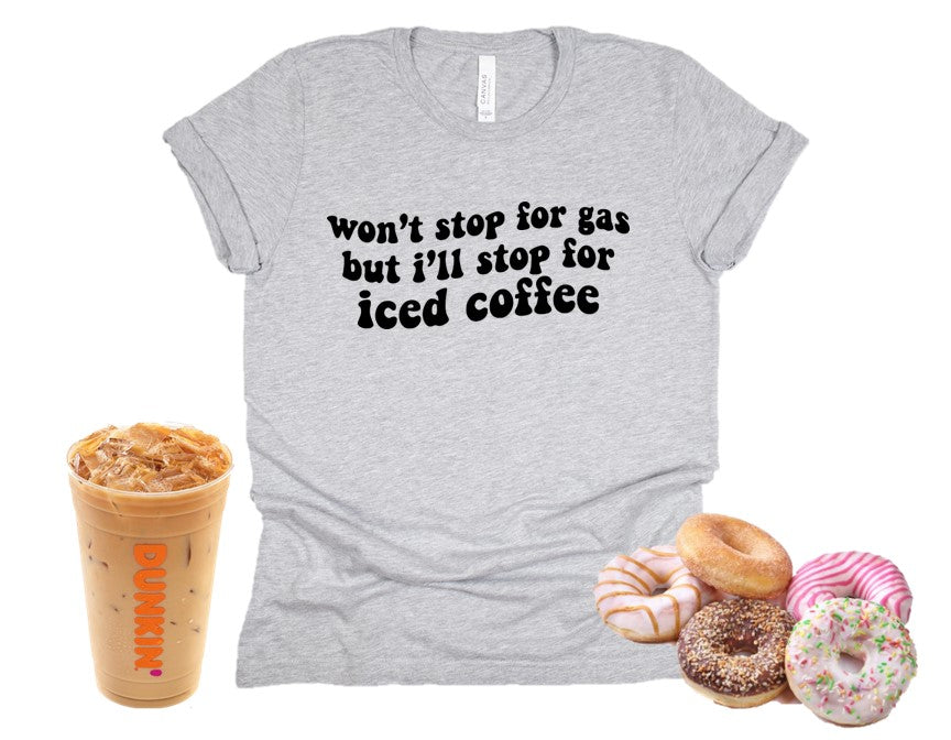 Pararé por una camiseta de café helado