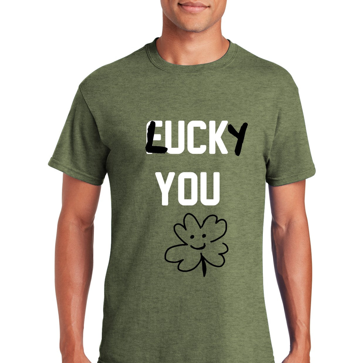 F*CK YOU/LUCKY YOU St. Patrick's Day Adult Unisex Soft Tee