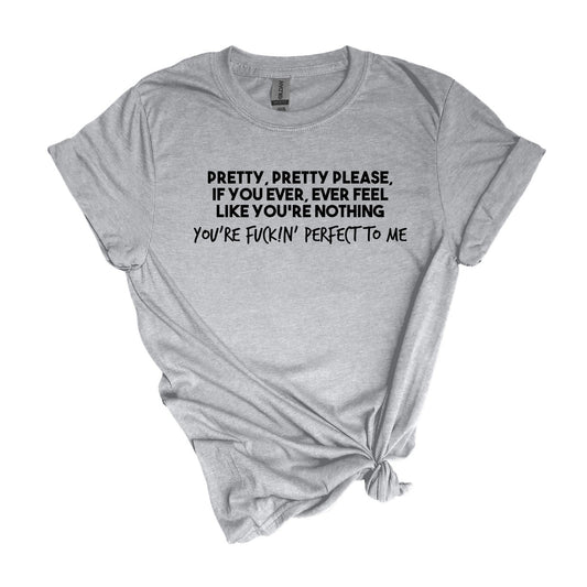 You're Fuckin' Perfect to Me - Adult Unisex Soft T-Shirt