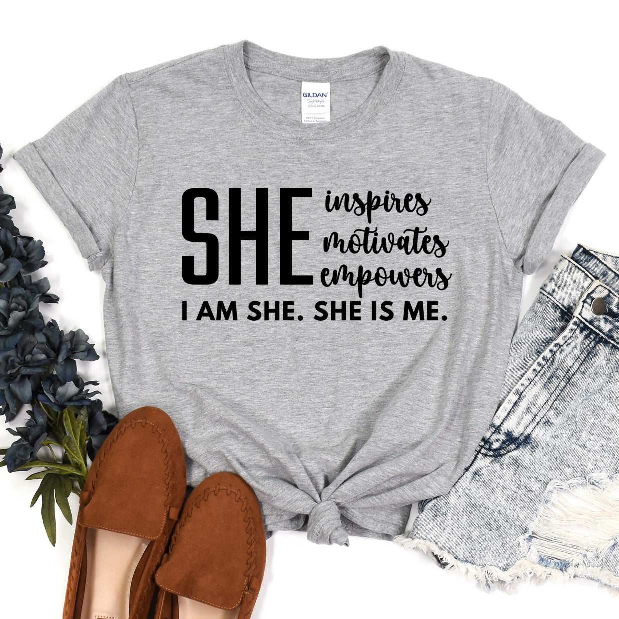 I am She.  She is me.  - Adult Unisex Softstyle T-shirt