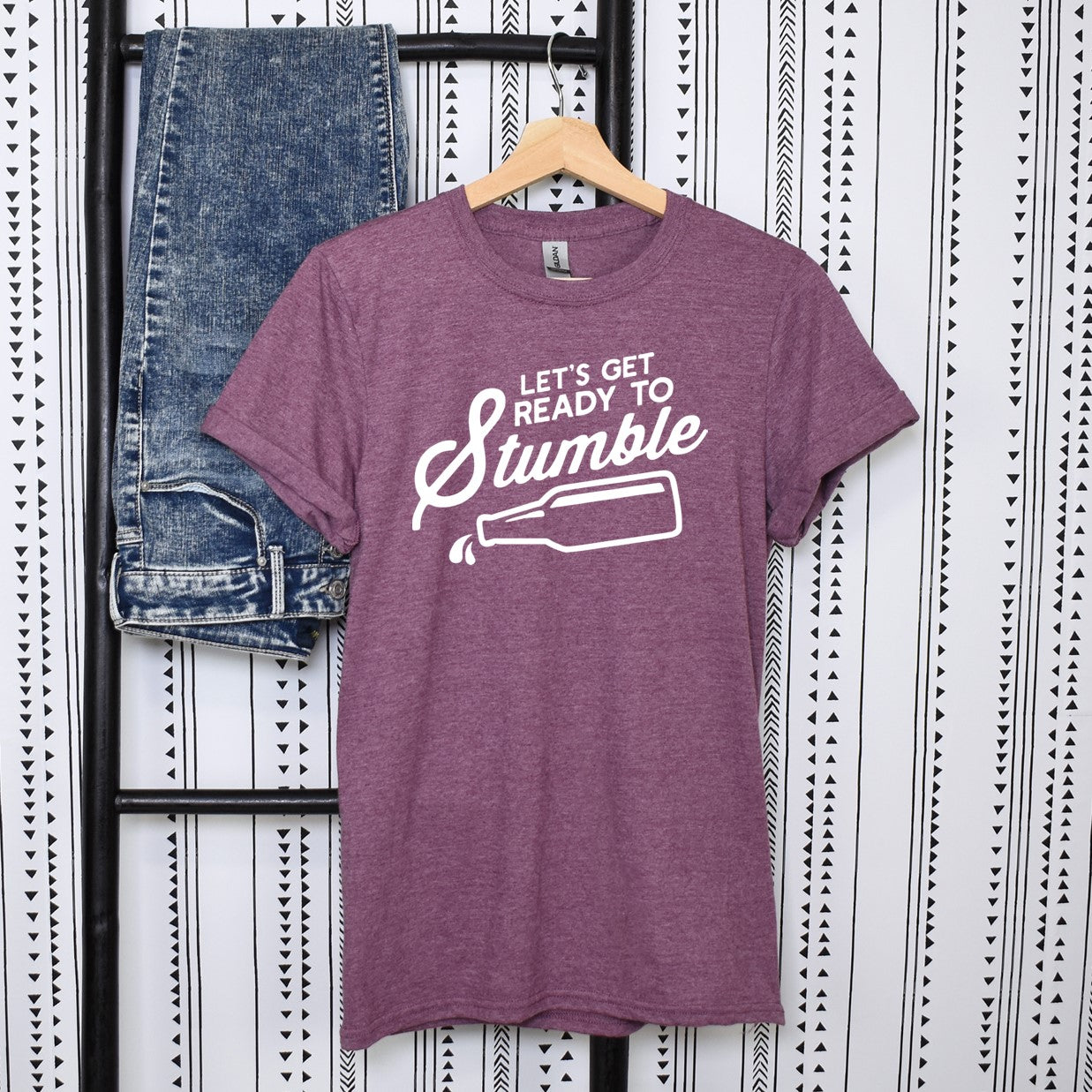 Let's get ready to STUMBLE -Funny Beer Drinking Shirt