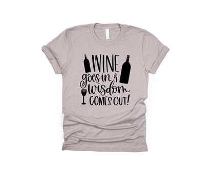 Wine goes in...Wisdom comes out